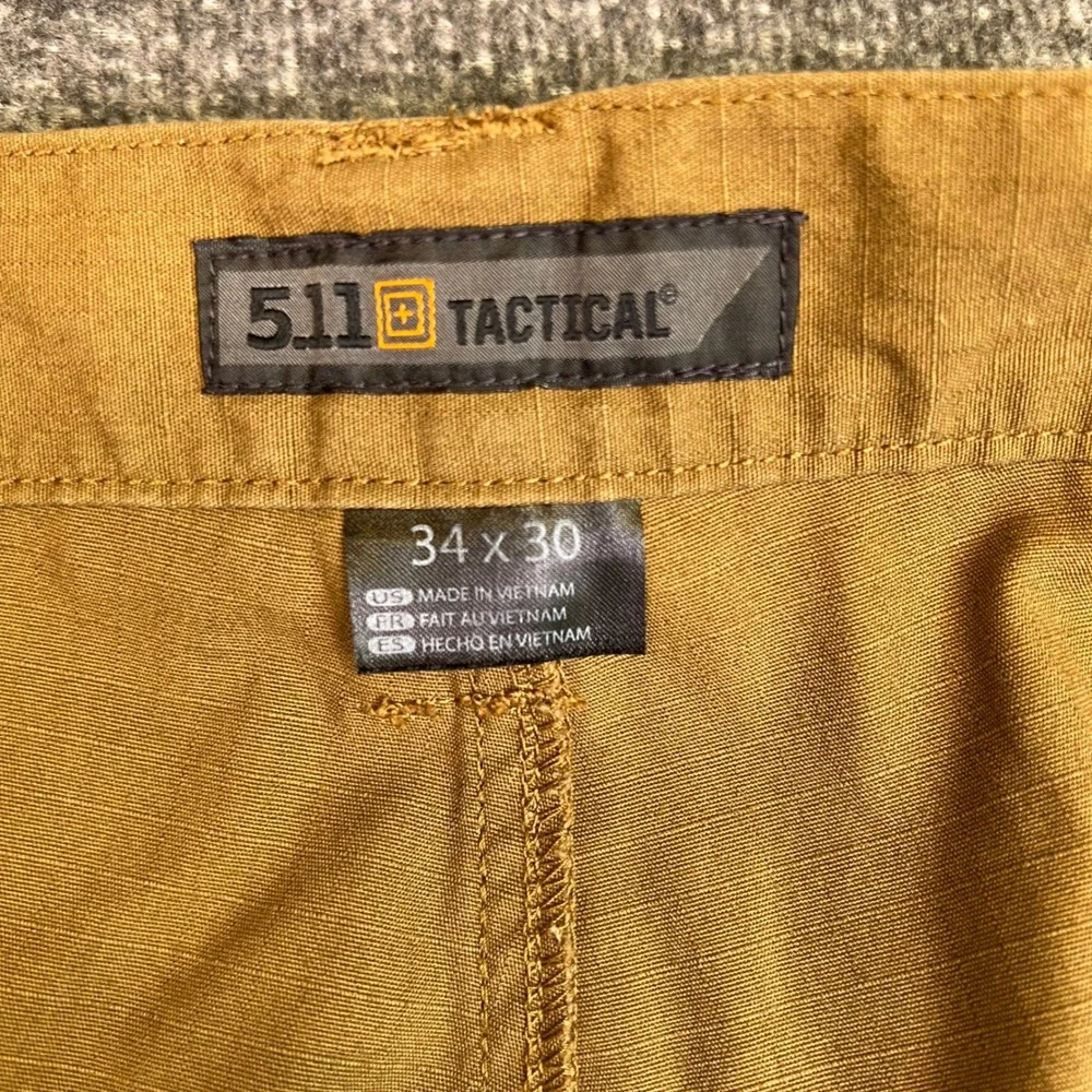 5.11 Tactical‎ Cargo Pants Mens 34x30 Brown Taclite Pro Ripstop Utility Workwear